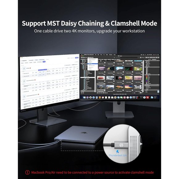 Silkland USB C to DisplayPort 1.4 Cable 8K 6.6ft - Picture 7 of 10